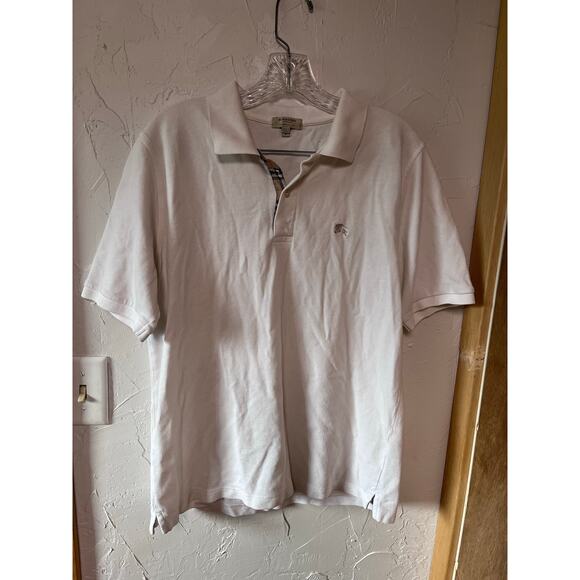 Burberry London White Polo Sz M - Picture 1 of 5